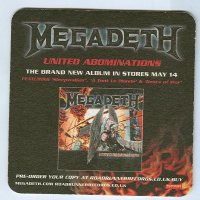 Megadeth podstawka Awers