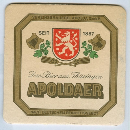 Apoldaer podstawka Awers