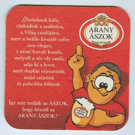 Arany Ászok podstawka Rewers