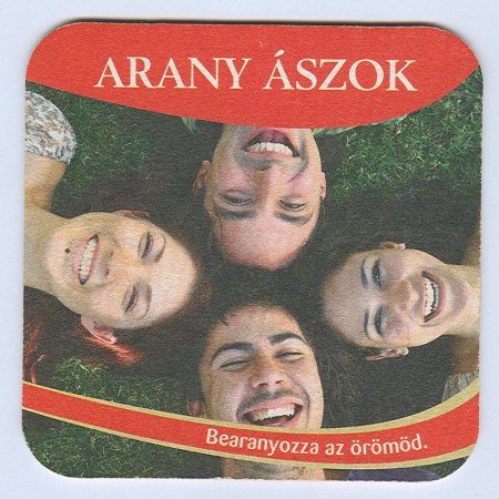 Arany Ászok podstawka Awers