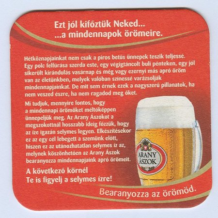 Arany Ászok podstawka Rewers