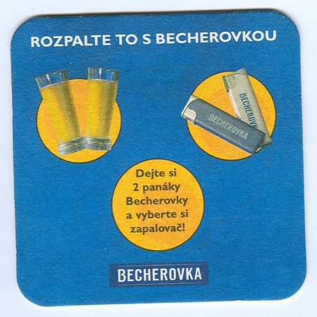 Becherovka podstawka Rewers