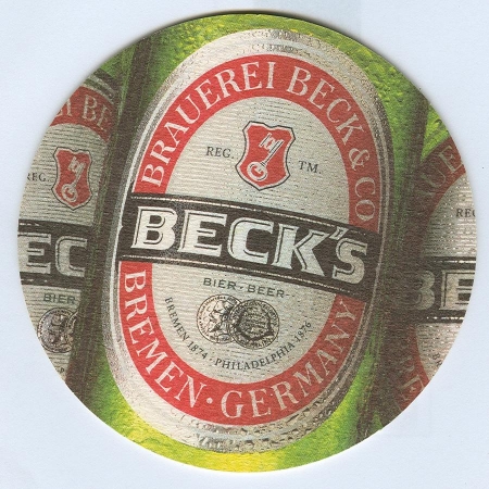 Beck's podstawka Awers