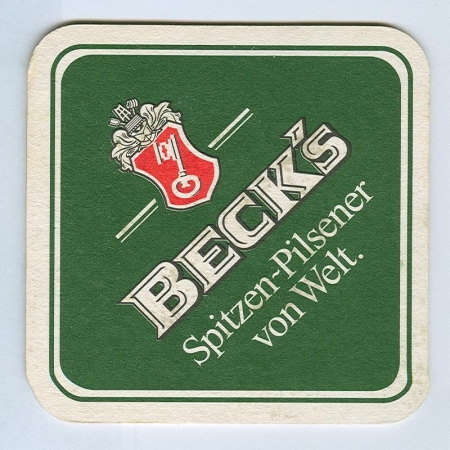 Beck's podstawka Awers
