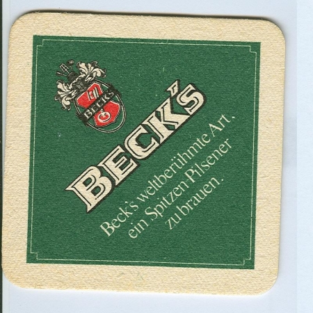 Beck's podstawka Awers