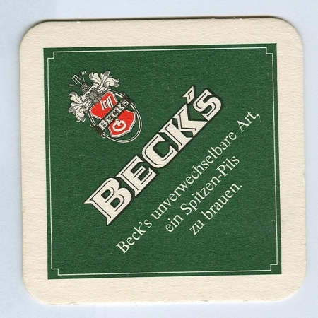 Beck's podstawka Awers