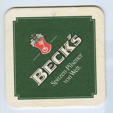 Beck's podstawka Awers