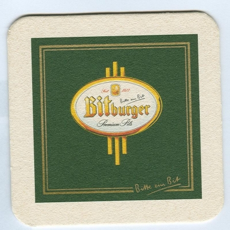 Bitburger podstawka Awers