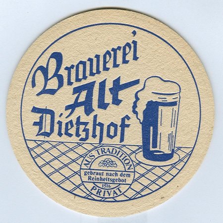 Brauerei alt podstawka Awers