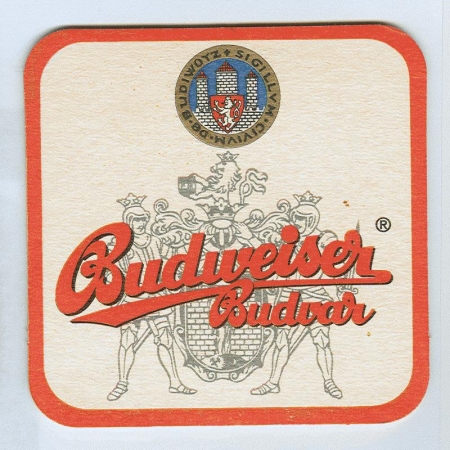 Budweiser podstawka Awers