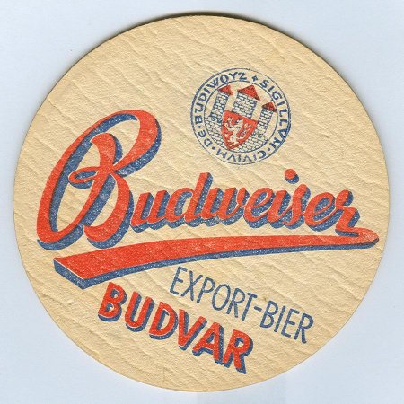 Budweiser podstawka Awers