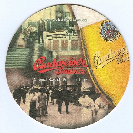 Budweiser podstawka Awers