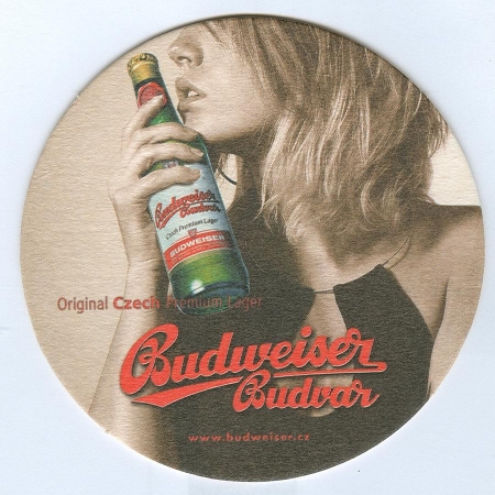 Budweiser podstawka Awers