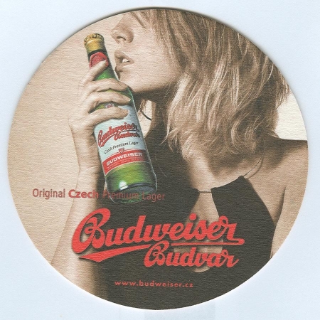 Budweiser podstawka Awers