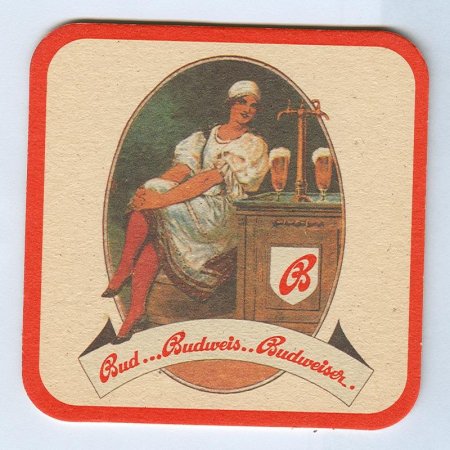 Budweiser podstawka Awers
