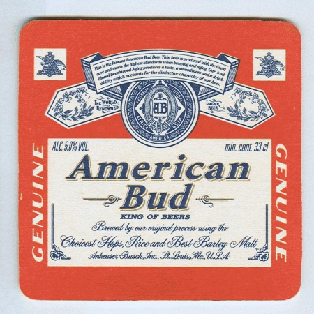 Budweiser   (USA) podstawka Rewers