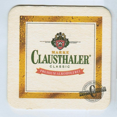 Clausthaler podstawka Awers