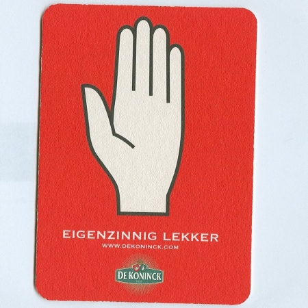 De Koninck podstawka Awers