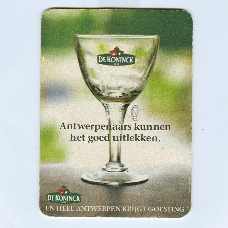 De Koninck podstawka Awers