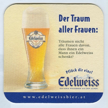 Edelweiss podstawka Awers
