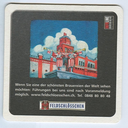 Feldschlösschen podstawka Awers