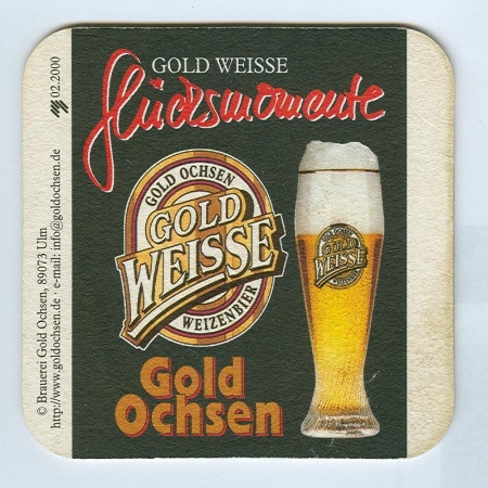 Gold Weisse podstawka Awers