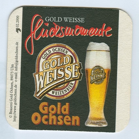 Gold Weisse podstawka Awers