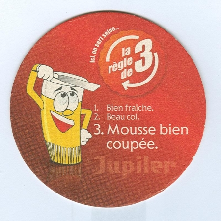 Jupiler podstawka Awers