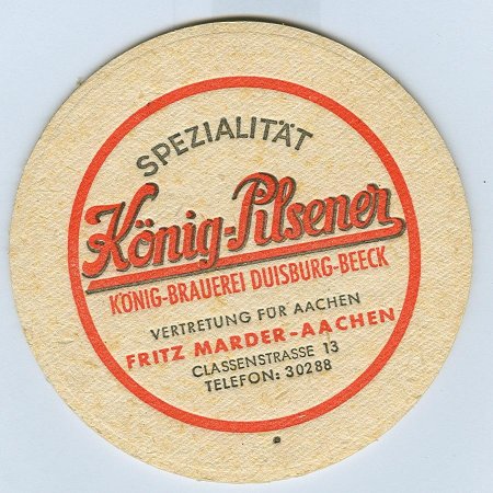 König podstawka Awers