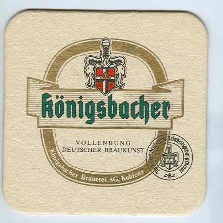 Königsbacher podstawka Awers