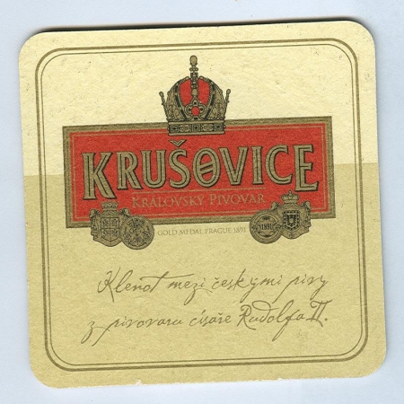 Krusovice podstawka Awers