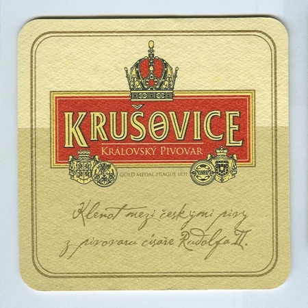 Krusovice podstawka Awers