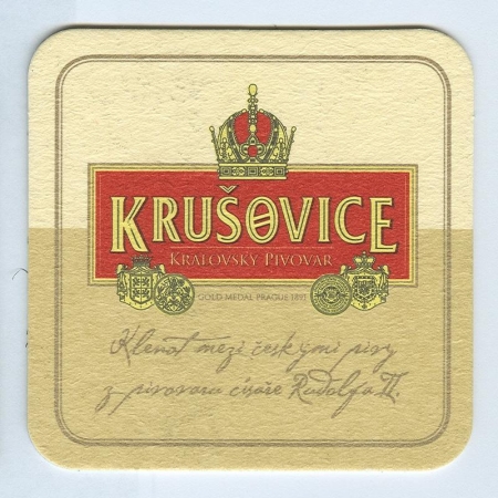 Krusovice podstawka Awers