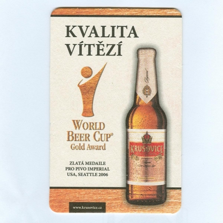 Krusovice podstawka Awers