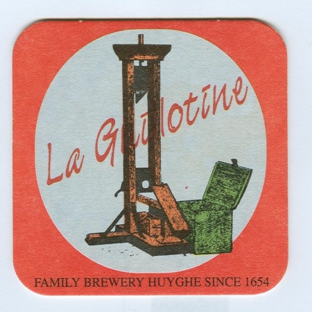 La Guillotine podstawka Awers