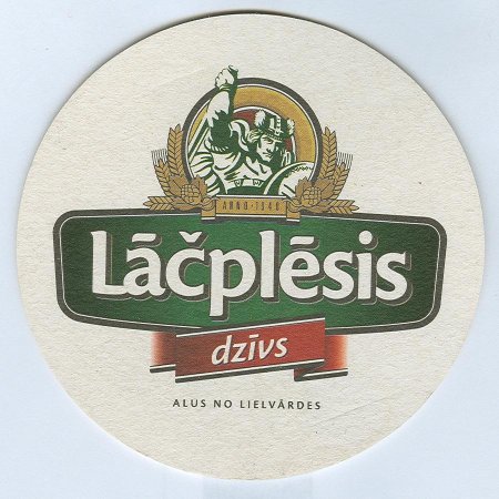Lāèplēsis podstawka Awers