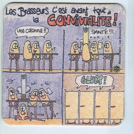 Les Brasseurs podstawka Awers