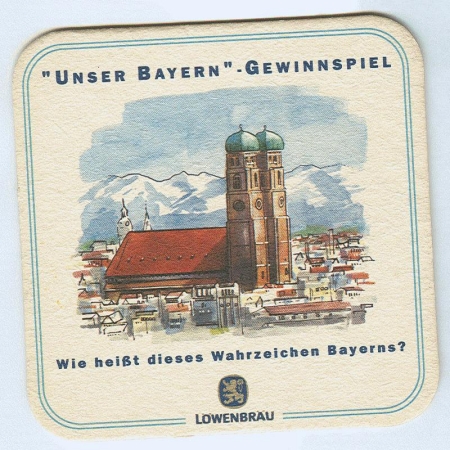 Löwenbräu podstawka Awers