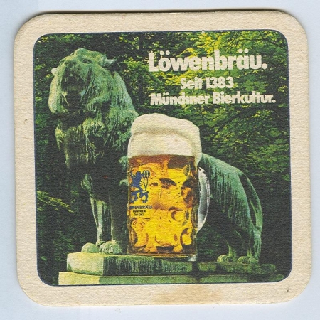 Löwenbräu podstawka Awers