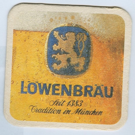 Löwenbräu podstawka Awers