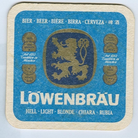 Löwenbräu podstawka Rewers