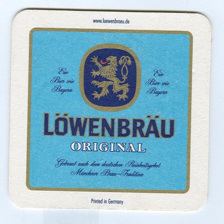 Löwenbräu podstawka Awers