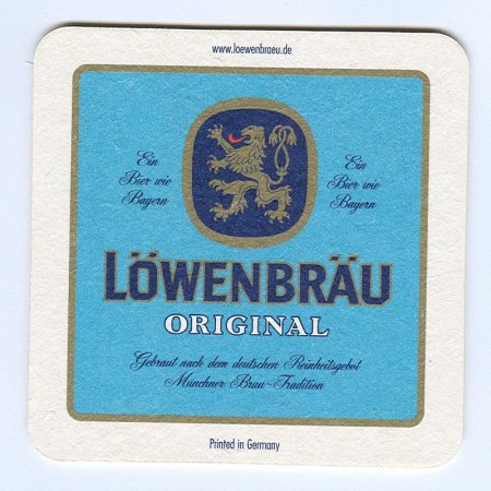 Löwenbräu podstawka Awers
