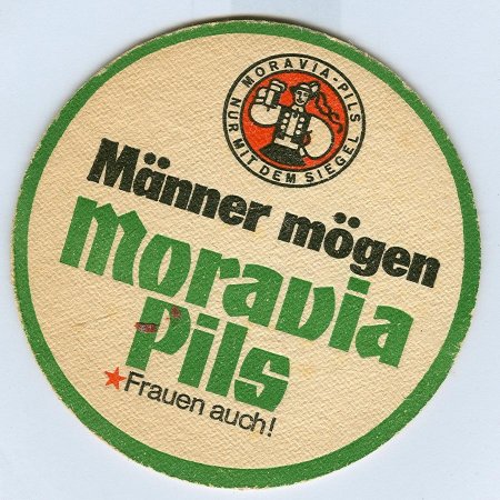 Moravia podstawka Awers