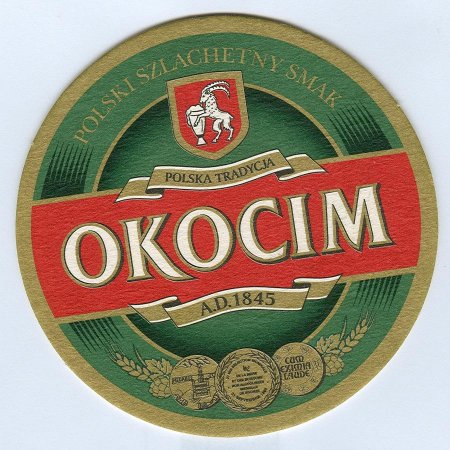 Okocim podstawka Awers