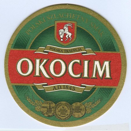 Okocim podstawka Awers