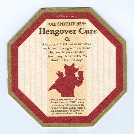Old Speckled Hen podstawka Rewers