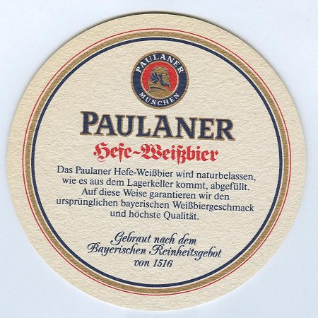 Paulaner podstawka Rewers