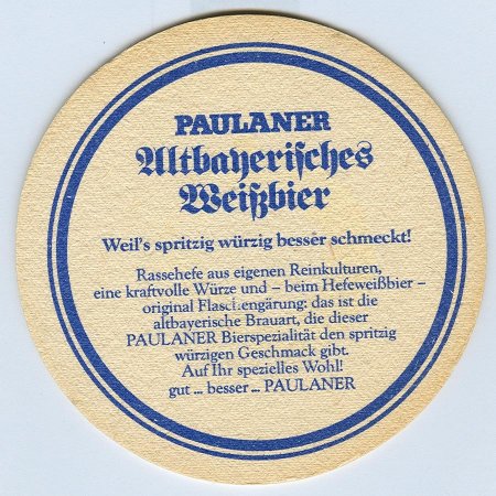 Paulaner podstawka Rewers