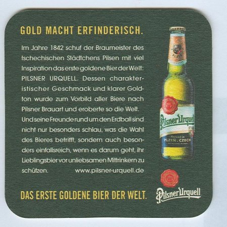 Pilsner Urquell podstawka Rewers